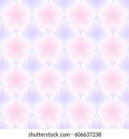 Abstract seamless pattern. Floral fantasy.