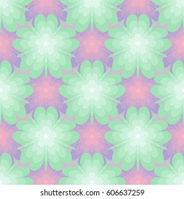 Abstract seamless pattern. Floral fantasy.