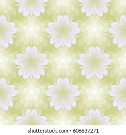 Abstract seamless pattern. Floral fantasy.