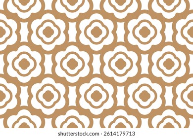 Abstract seamless pattern with flower minimalist 