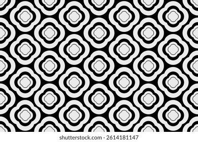 Abstract seamless pattern with flower minimalist 