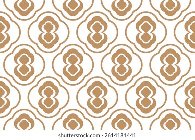 Abstract seamless pattern with flower minimalist 