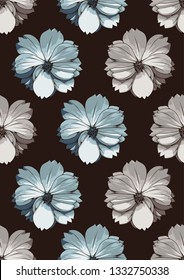 abstract seamless pattern , flower textile fashion background, vector illustration file.