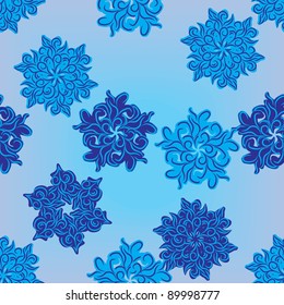 abstract seamless pattern with flowers