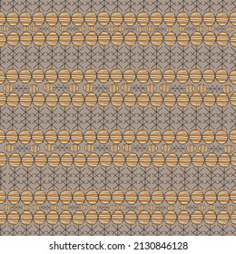 Abstract seamless pattern. Flowers doddle on a medium light shade of orange. Vector illustration