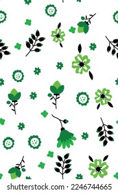 abstract seamless pattern Flowers element
