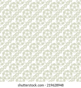 Abstract seamless pattern with flowers. Floral repeating background texture. Fabric design. Wallpaper
