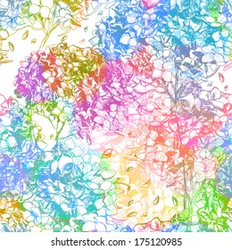 Abstract seamless pattern with flowers. Vector, EPS 10 