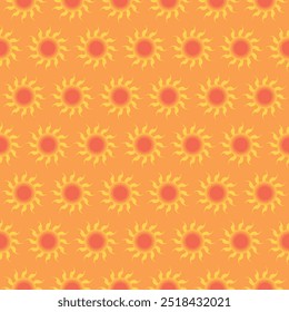 abstract seamless pattern with flowers yellow background graphic design print vector illustration
