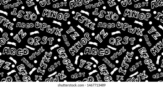 Abstract seamless pattern, font pattern, pattern design, vector eps 10.