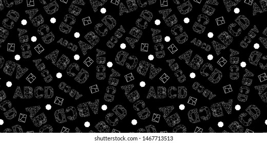 Abstract seamless pattern, font pattern, pattern design, vector eps 10.
