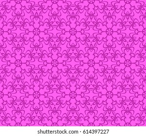 Abstract seamless pattern in the form of a multicolored mosaic with elements of lace and floral ornament. vector illustration. For textiles, design, wallpapers, greeting cards, products for home