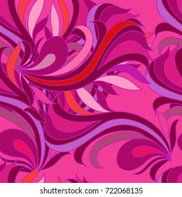 Abstract seamless pattern in the form of passionate waves.