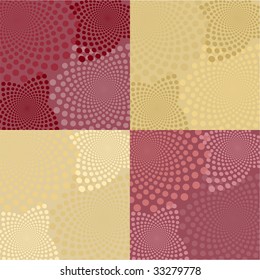 Abstract seamless pattern - four in one, each can be used alone as well.