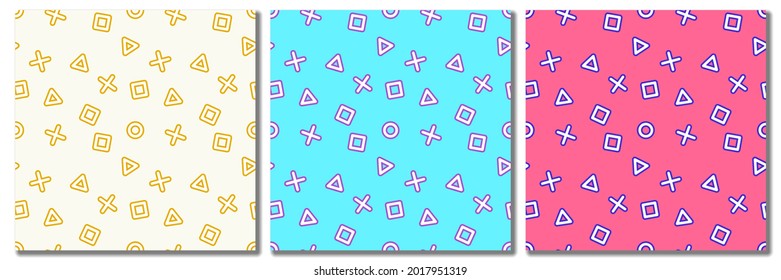 Abstract seamless pattern. Game background. Vector illustration.