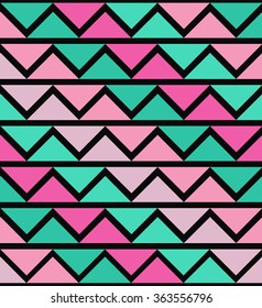 Abstract seamless pattern. Geometric backdrop. Polygonal texture. Triangular texture. vector illustration on black background