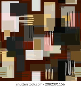 abstract seamless pattern. geometric background with colored squares. texture design graphic colorful modern digital grunge background.