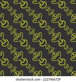 Resumen de un patrón sin fisuras con un patrón geométrico. fondo, papel tapiz, vectores digitales de origen textil y florido nuevo patrón