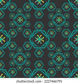 Abstract seamless pattern with geometric pattern. background, wallpaper, home textile digital vector and flower shaped pattern new