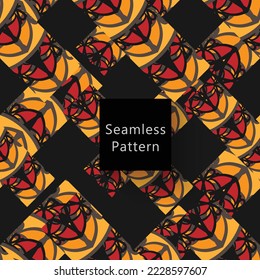 Abstract seamless pattern with geometric pattern. background, wallpaper, home textile digital vector and flower shaped pattern new. the design can be used for all purposes