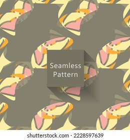 Abstract seamless pattern with geometric pattern. background, wallpaper, home textile digital vector and flower shaped pattern new. the design can be used for all purposes