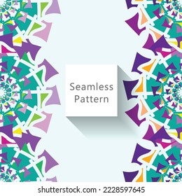 Abstract seamless pattern with geometric pattern. background, wallpaper, home textile digital vector and flower shaped pattern new. the design can be used for all purposes