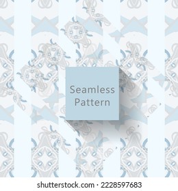 Abstract seamless pattern with geometric pattern. background, wallpaper, home textile digital vector and flower shaped pattern new. the design can be used for all purposes