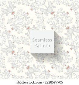 Abstract seamless pattern with geometric pattern. background, wallpaper, home textile digital vector and flower shaped pattern new. the design can be used for all purposes