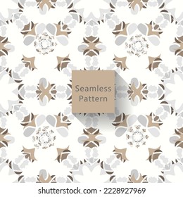 Resumen de un patrón sin fisuras con un patrón geométrico. fondo, papel tapiz, vectores digitales de origen textil y florido nuevo patrón