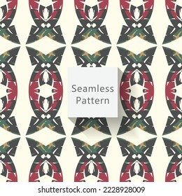 Abstract seamless pattern with geometric pattern. background, wallpaper, home textile digital vector and flower shaped pattern new