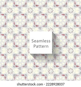 Abstract seamless pattern with geometric pattern. background, wallpaper, home textile digital vector and flower shaped pattern new