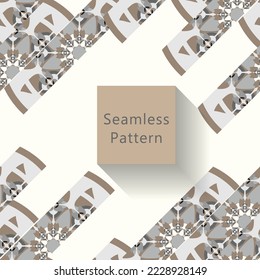 Abstract seamless pattern with geometric pattern. background, wallpaper, home textile digital vector and flower shaped pattern new