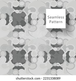 Resumen de un patrón sin fisuras con un patrón geométrico. fondo, papel tapiz, vectores digitales de origen textil y florido nuevo patrón