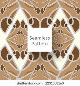 Abstract seamless pattern with geometric pattern. background, wallpaper, home textile digital vector and flower shaped pattern new