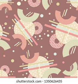 Abstract seamless pattern. Geometric composition. Modern background design.