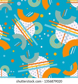 Abstract seamless pattern. Geometric composition. Modern background design.