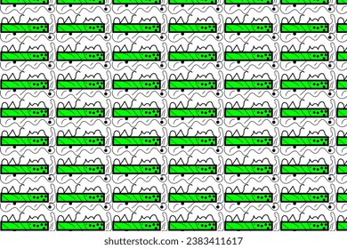 abstract seamless pattern geometric design vector black and c green for advertisements.eps10