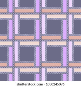 Abstract seamless pattern with geometric elements  