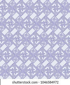 Abstract seamless pattern with geometric elements - carved squares
