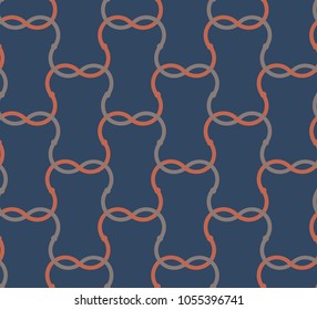 Abstract seamless pattern with geometric elements - wire mesh on dark background