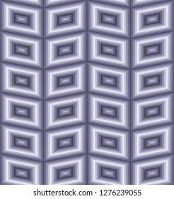 Abstract seamless pattern with geometric elements and corrugated paper effect