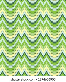 Abstract seamless pattern with geometric elements in bargello style from Italy and Florence