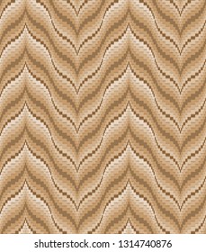 Abstract seamless pattern with geometric elements in bargello style from Italy and Florence