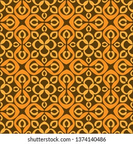 Abstract seamless pattern with geometric elements  and  with oriental motifs