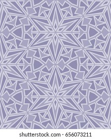 Abstract seamless pattern with geometric elements and elements of kaleidoscope