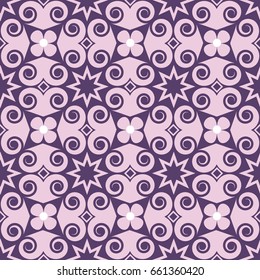 Abstract seamless pattern with geometric elements