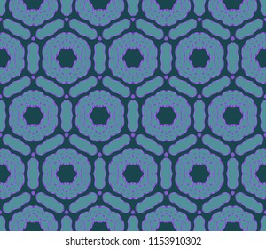 Abstract seamless pattern with abstract geometric floral style. Repeating sample figure and line. For modern interiors design, wallpaper, textile industry.