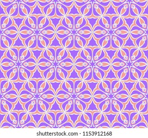 Abstract seamless pattern with abstract geometric floral style. Repeating sample figure and line. For modern interiors design, wallpaper, textile industry.