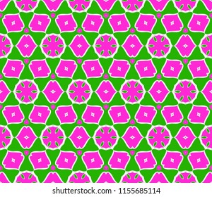 Abstract seamless pattern with abstract geometric floral style. Repeating sample figure and line. For modern interiors design, wallpaper, textile industry.