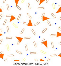 Abstract seamless pattern. Geometric graphic design.